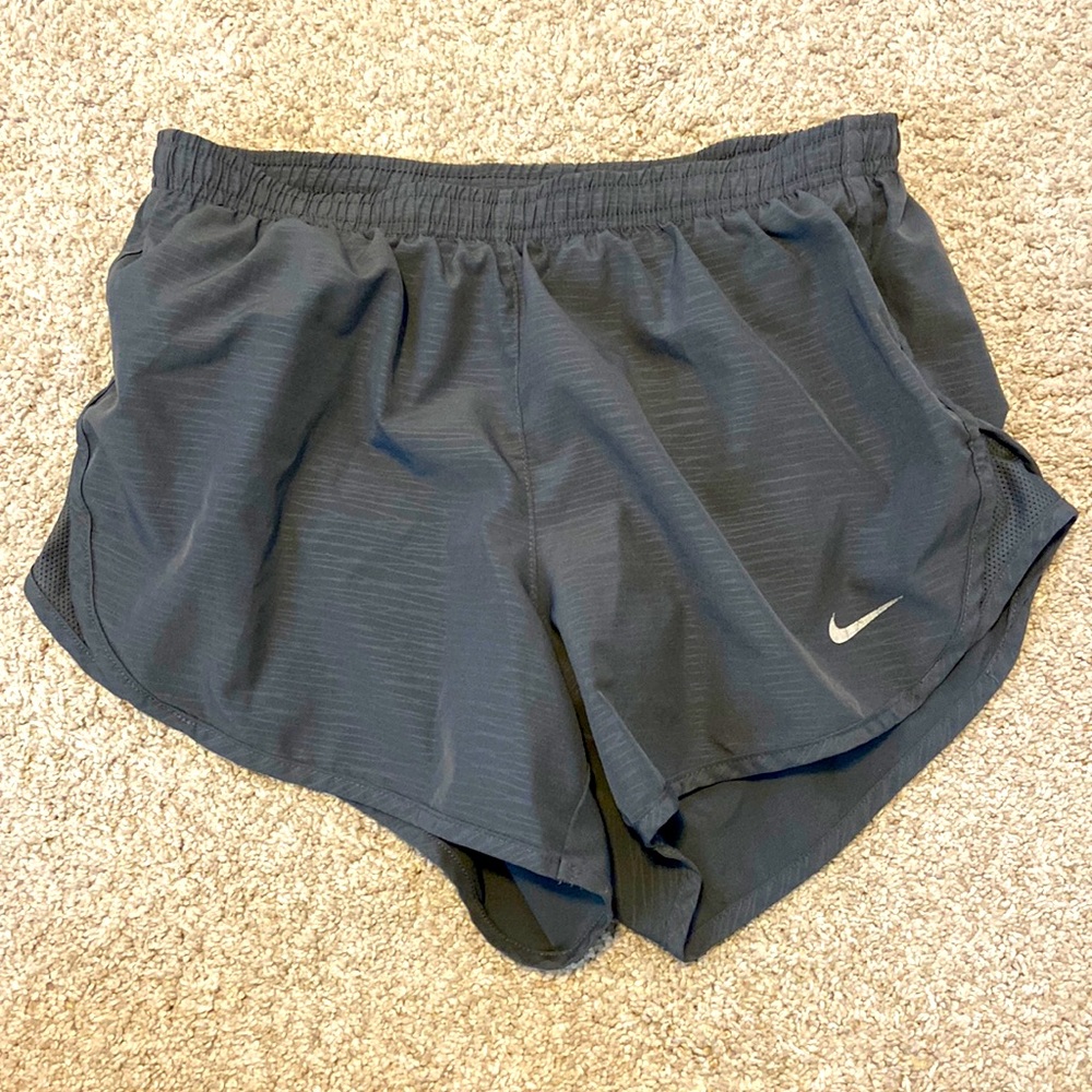 Dark grey Nike running shorts